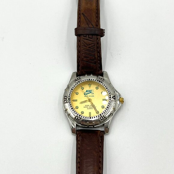 Vtg Nike Air Water Resistant Quartz Wrist Watch 80s 90s Made in USA - Picture 2 of 14